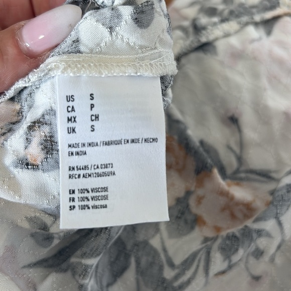 AMERICAN EAGLE | Floral 100 % viscose hi low Maxi Skirt - Picture 6 of 7